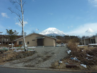 敷地内からの富士眺望