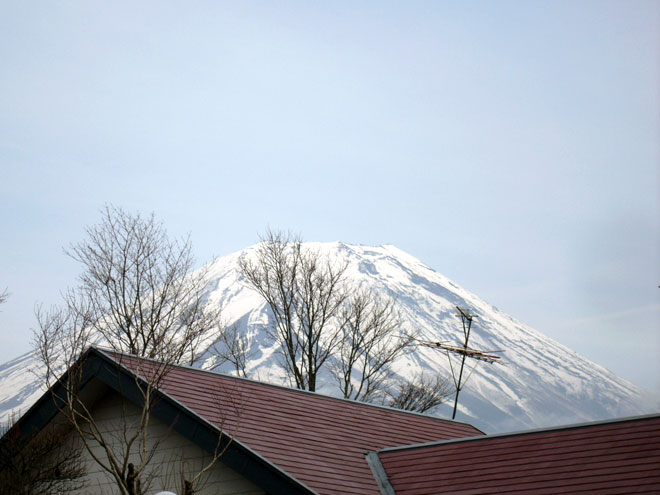 別荘地から望む富士
